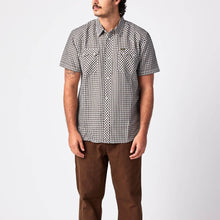 Sawtoof Brown Gingham Pearl Snap