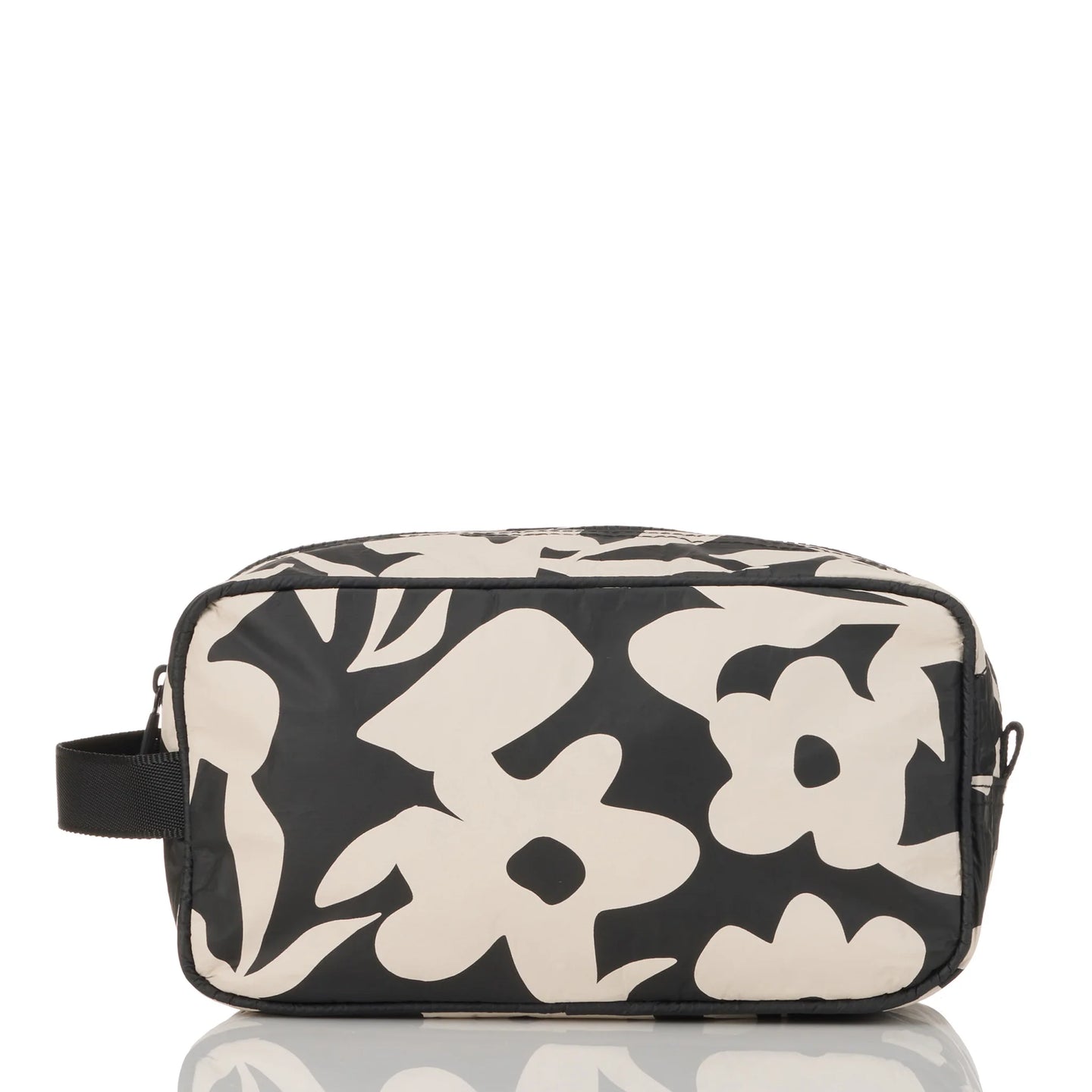 Fall Flowers Black Dopp Kit
