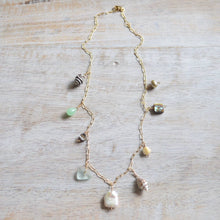 Ocean Charm Gold Necklace