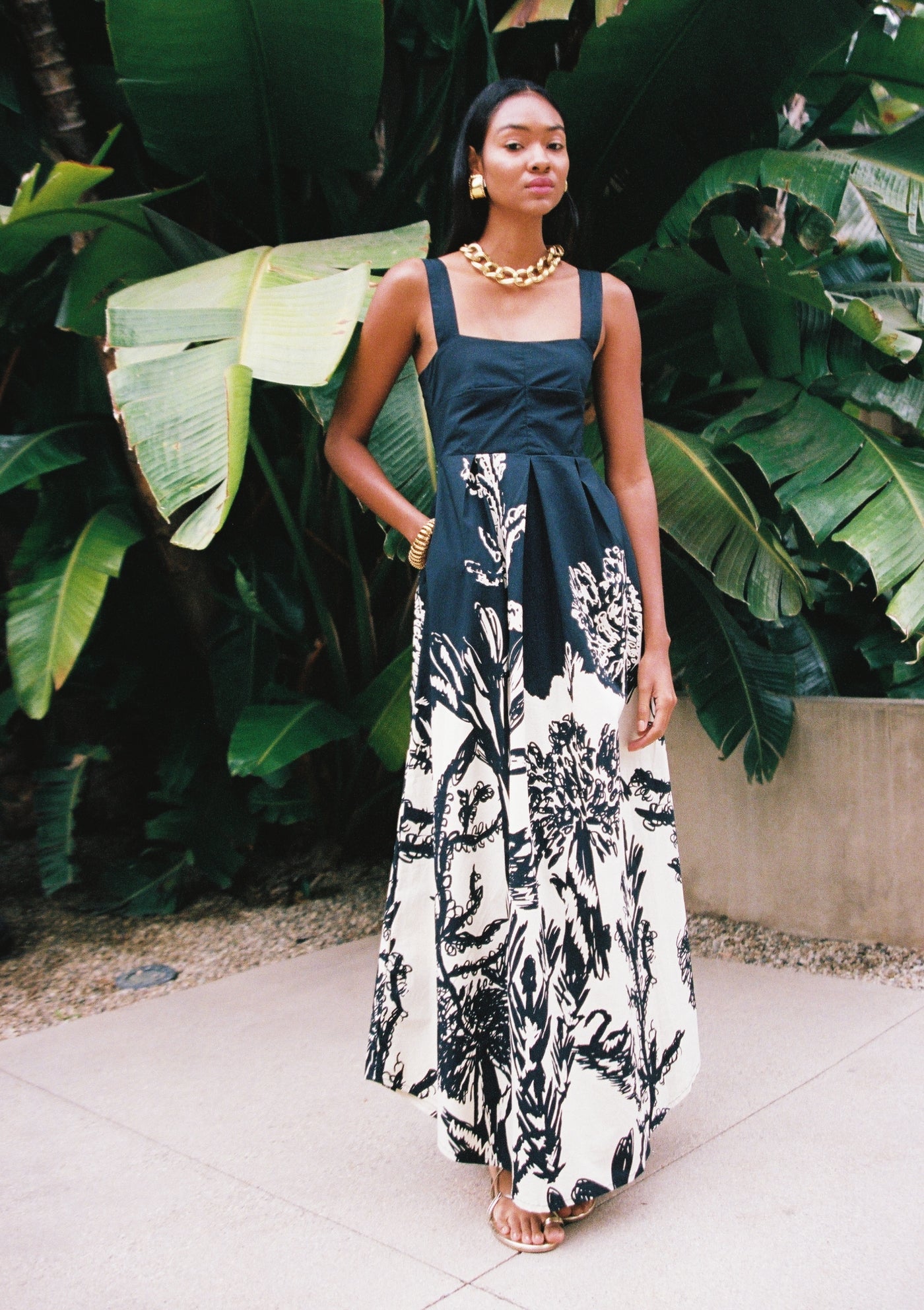 Janie Midnight Lagoon Maxi Dress