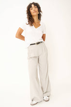 Plata Notched White Tee