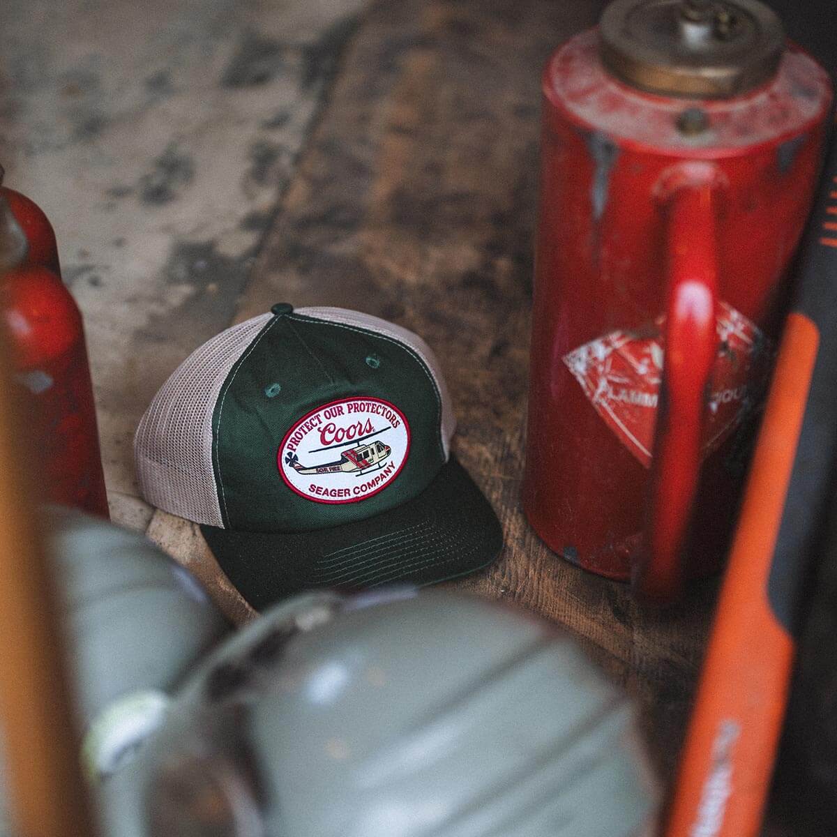 Seager X Coors Banquet Helo Green Snapback