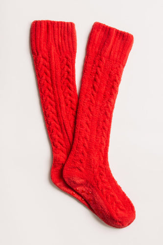 Forever Festive Cable Knit Socks