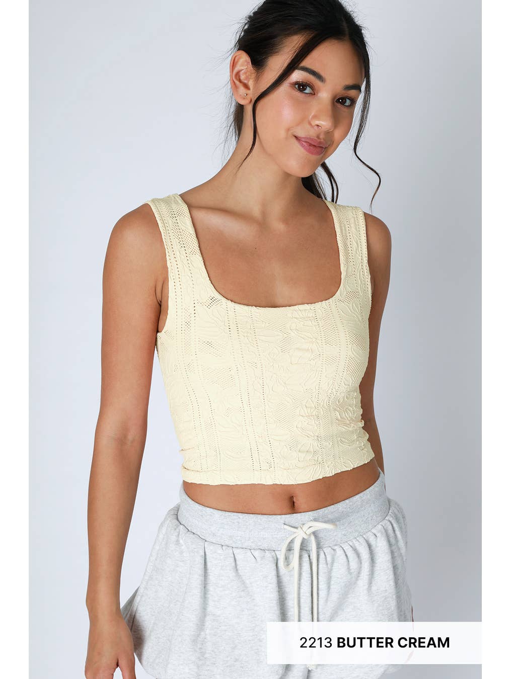 Lace Square Neck Tank