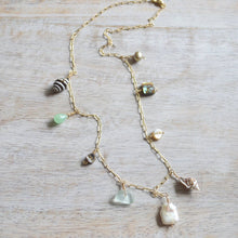 Ocean Charm Gold Necklace