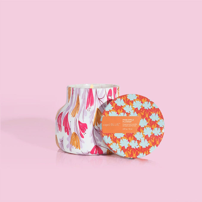 Pineapple Flower Pattern Play Petite Jar Candle