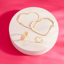 Stone Heart Ring Band