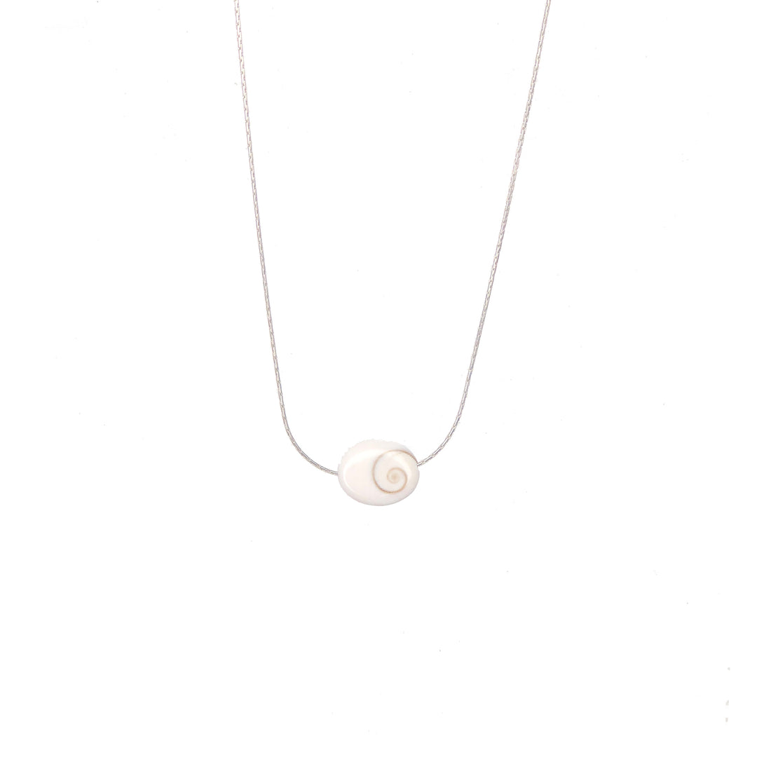 Salty Shells Silver Necklace