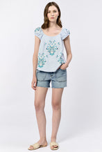Kinney Skyway Embroidered Top