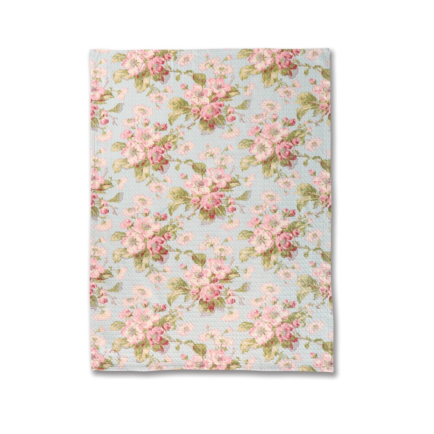 Apple Blossom Aqua Tea Towel