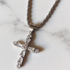 Everlasting CZ Cross Necklace