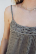 Emree Crochet Trim Mini Dress