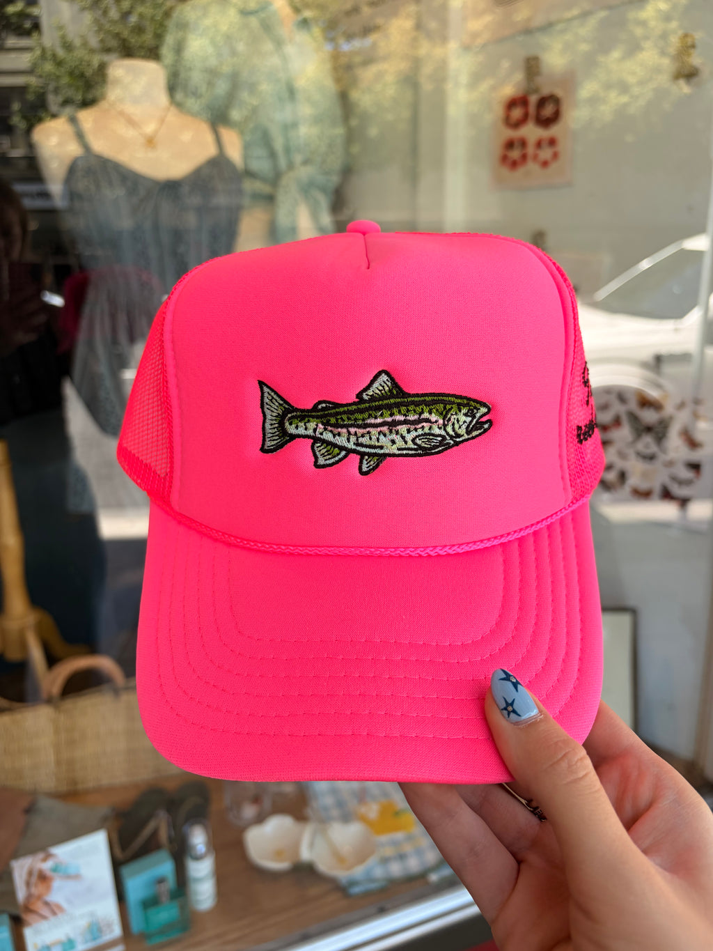 Rainbow Trout Embroidered Hat