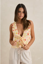 Wildflower Linen Tie Top