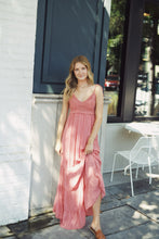 Alisha Coral Crochet Midi Dress