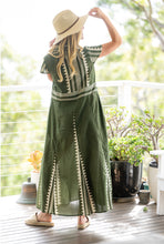 Karri Olive Button Front Dress
