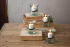 Recycled Glass Votive Mini Hurricane