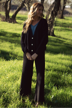 Delphine Black Knit Pants