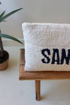Sandy Toes Hand Hooked Oversize Pillow