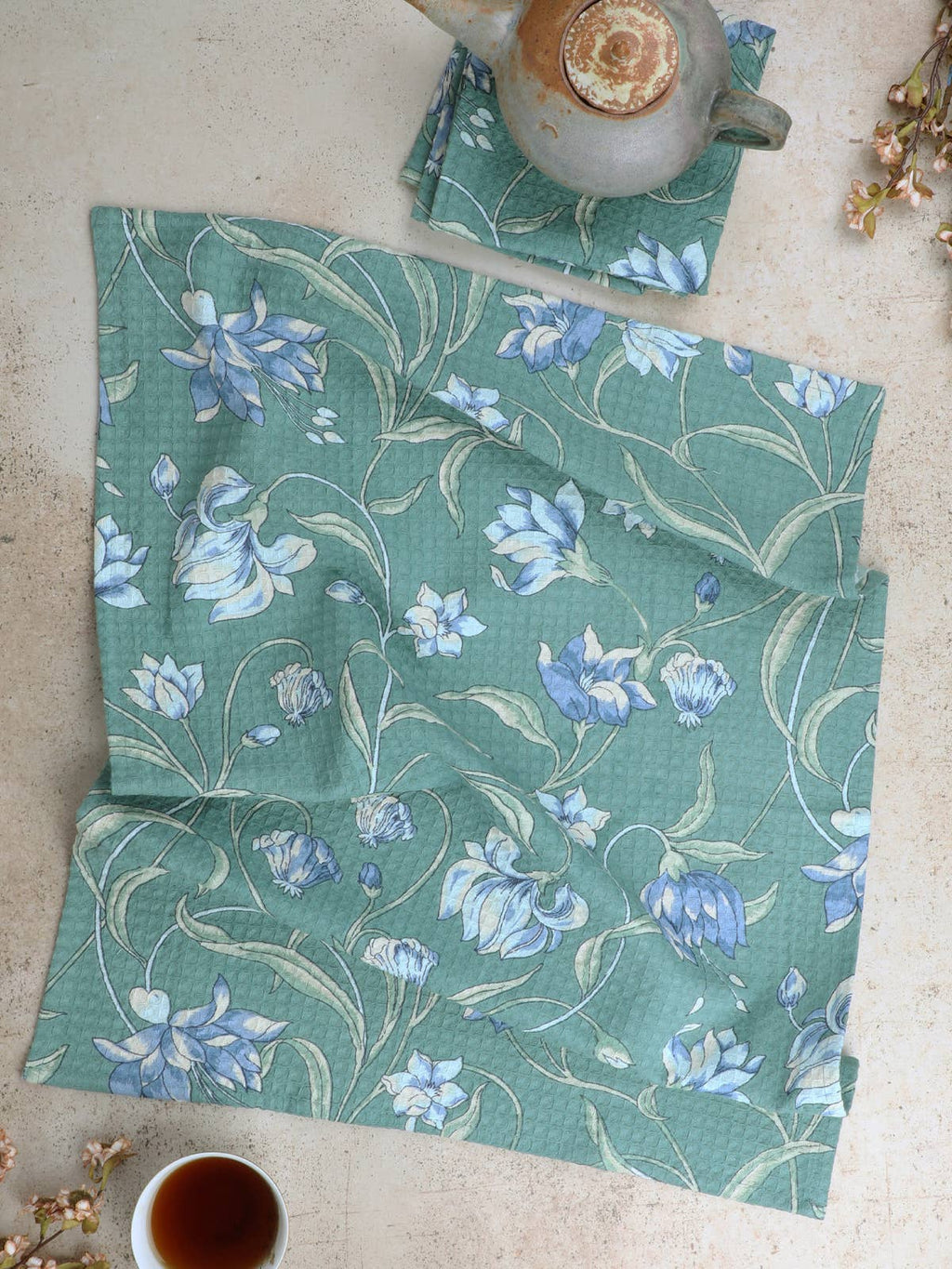 Ajmeer Jade Green Tea Towel