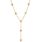Cosmos CZ Lariat Necklace
