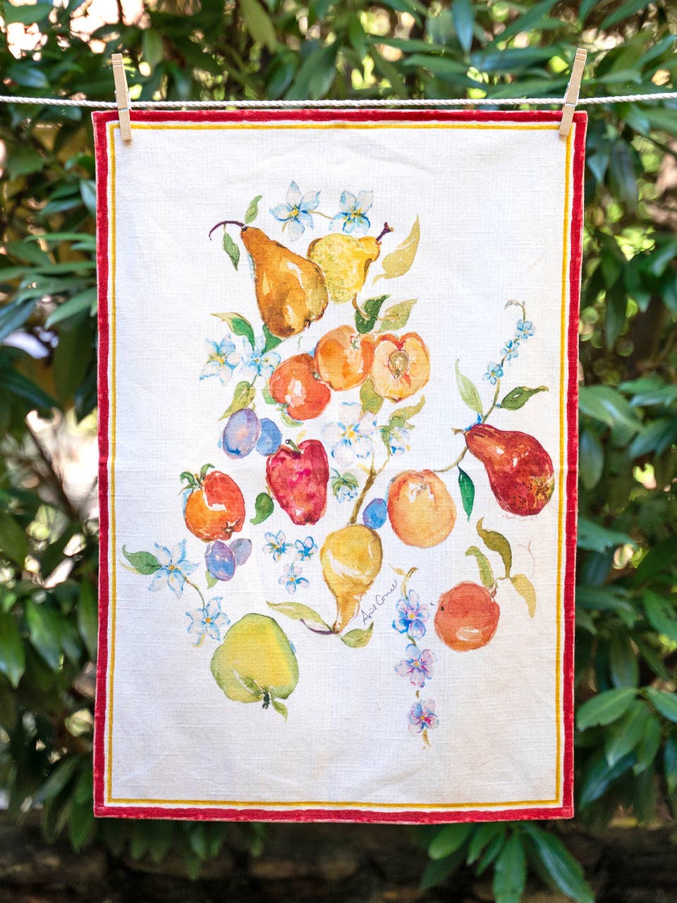 Bushel & A Peck Fruit Tea Towel