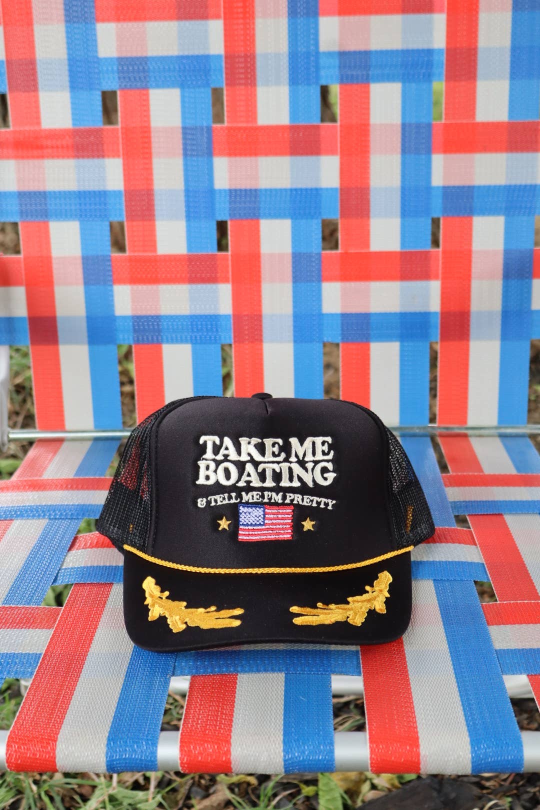Take Me Boating Trucker Hat