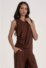 Cocoa Draped Tank
