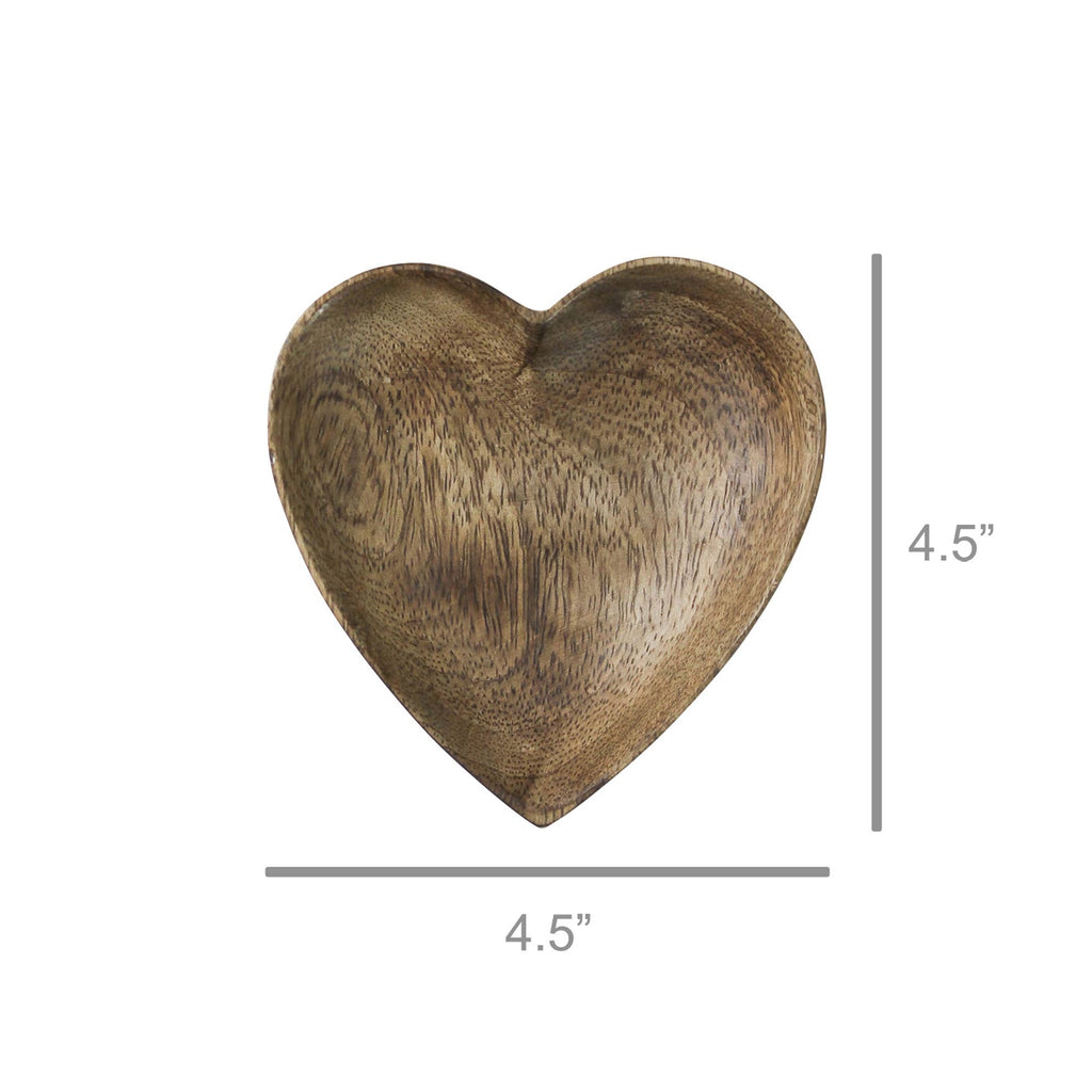 Mango Wood Heart Dish