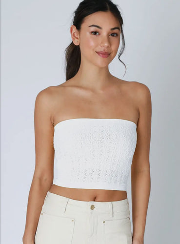 Floral Lace Tube Top