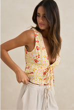 Wildflower Linen Tie Top