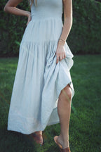 One Shoulder Smocked Dress