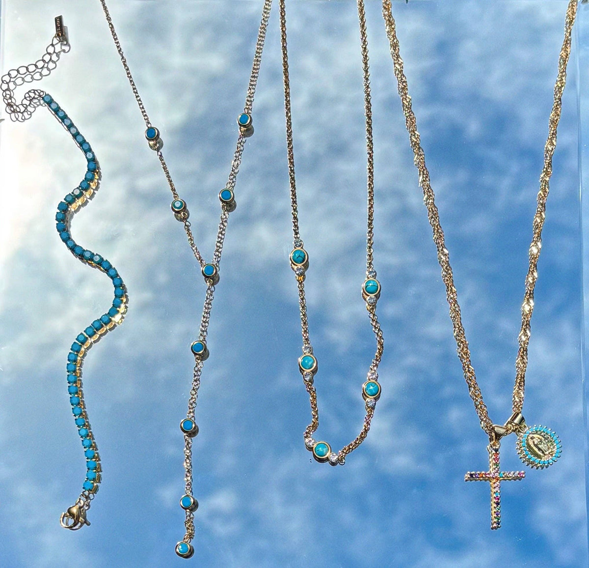 Laguna Turquoise Lariat Necklace