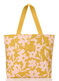 Fall Flowers Mustard Day Tripper Tote