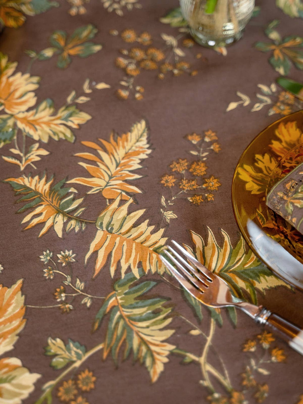 Adirondack Chocolate 54" Tablecloth