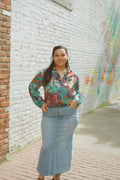 Denim Maxi Skirt