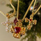 Everlasting CZ Cross Necklace