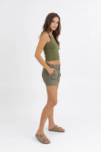 Flynn Cargo Trouser Olive Short