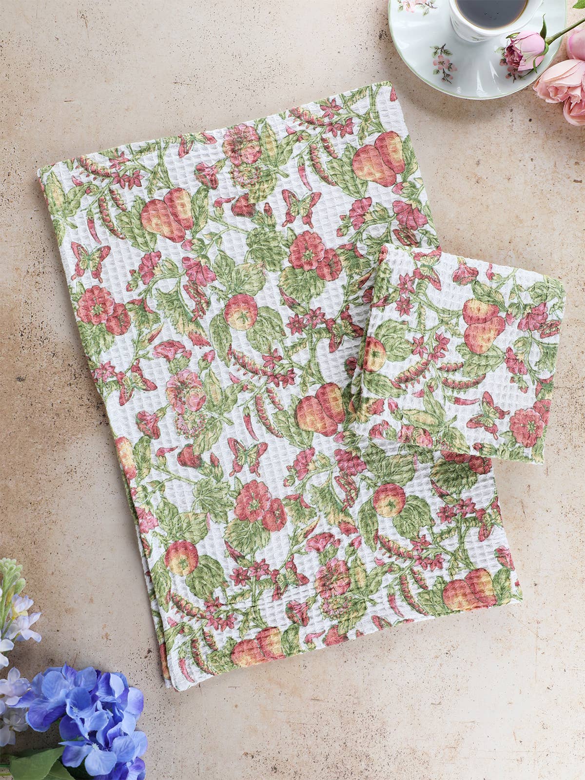 Savannah Waffle Knit Tea Towel