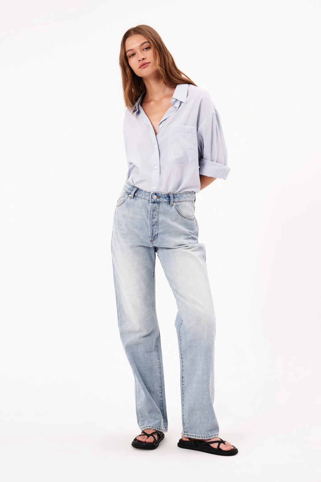 Faded Blue 90's Relaxed Jeans