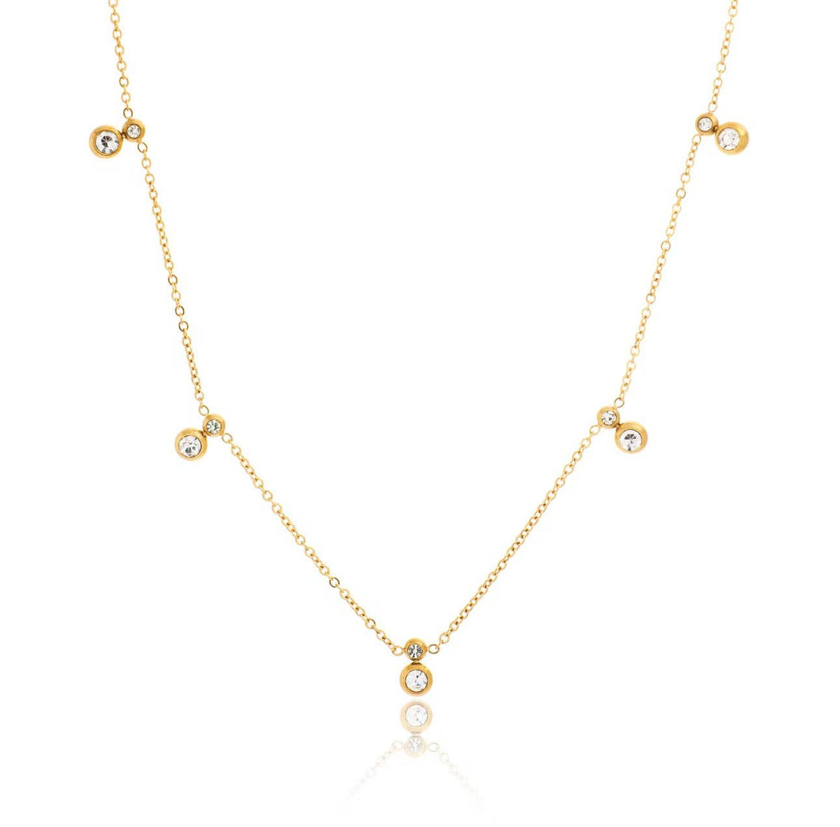 Willow Crystal Drop Necklace