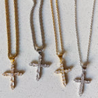 Everlasting CZ Cross Necklace