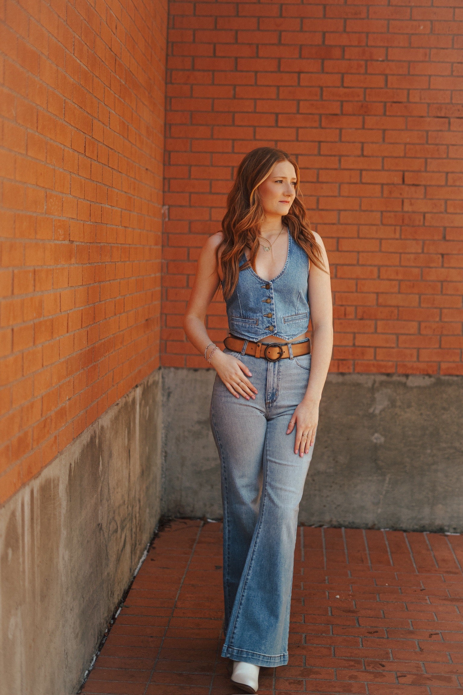 Chloe Recycled Dallas Denim Vest