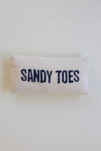 Sandy Toes Hand Hooked Oversize Pillow
