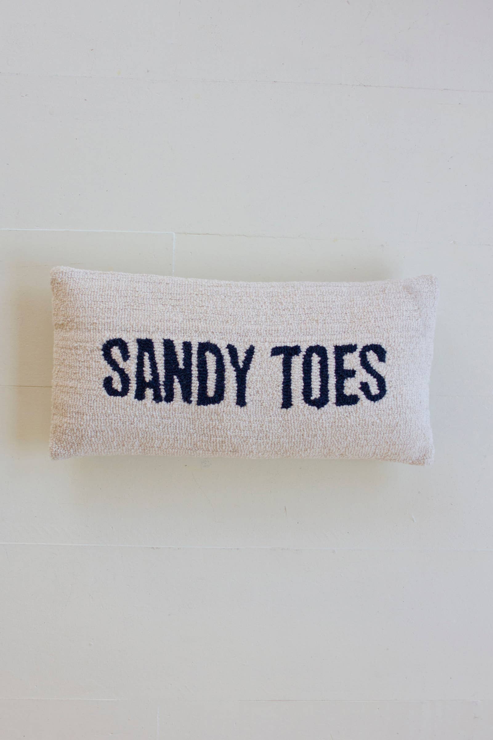 Sandy Toes Hand Hooked Oversize Pillow