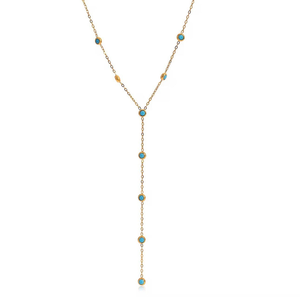 Laguna Turquoise Lariat Necklace