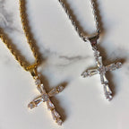 Everlasting CZ Cross Necklace