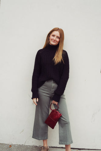 Tara Rails Turtle-Neck Sweater