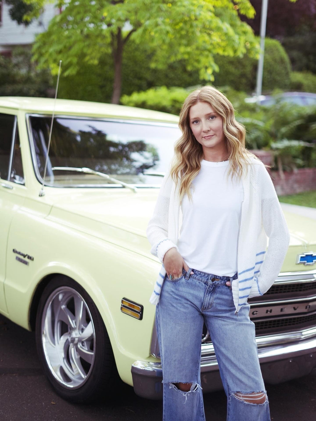Brad Blue Worn Heidi Jeans