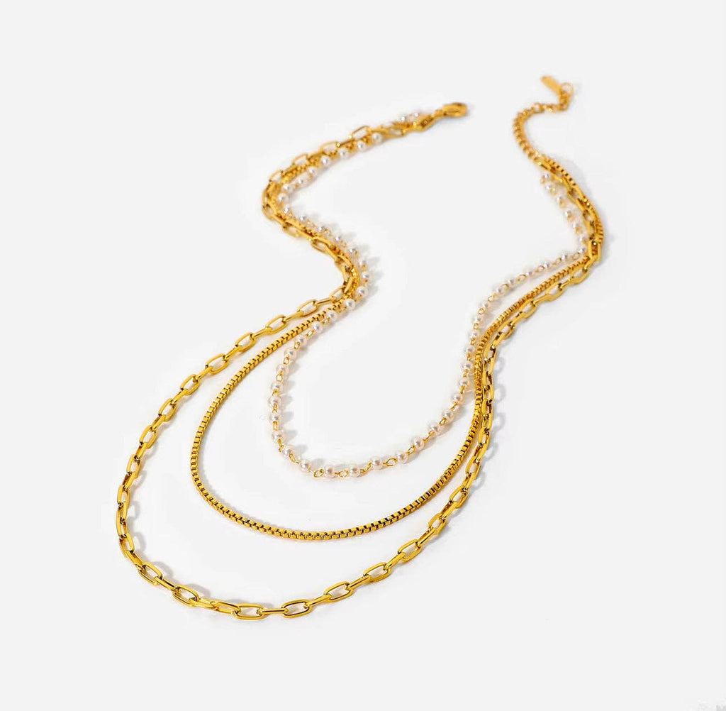 Tides Pearl Layered Necklace